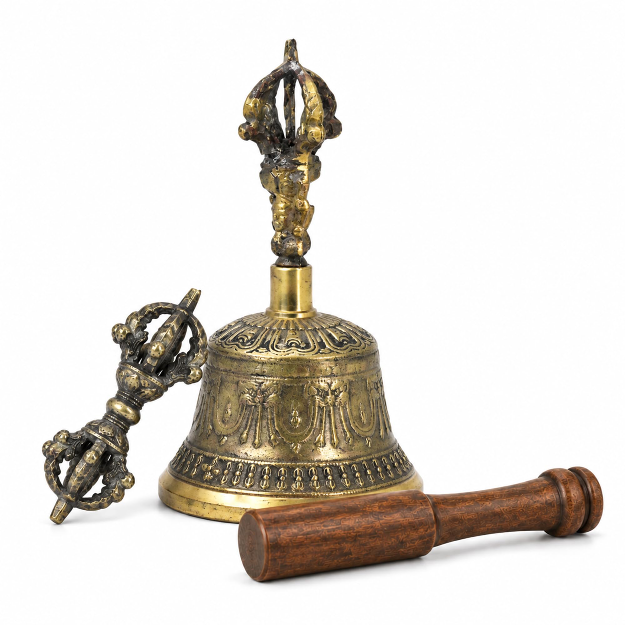 Amazon.com: Mudra Crafts Medium Antique Brass Tibetan Bell & Dorje